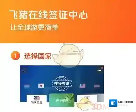 《飞猪旅行》在线签证功能相关介绍