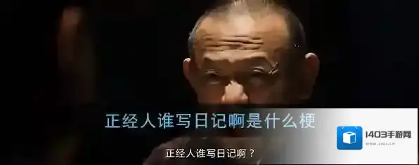 正经人谁写日记啊是什么梗？