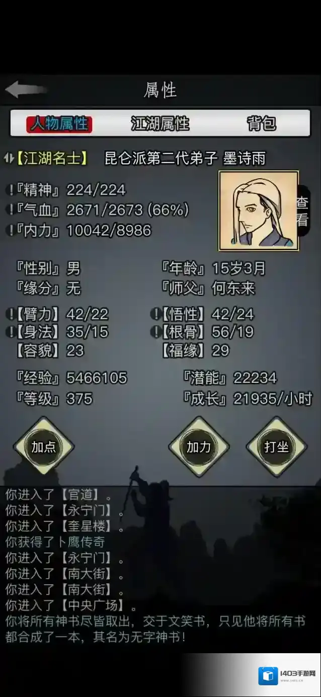 放置江湖华山属性怎么加点