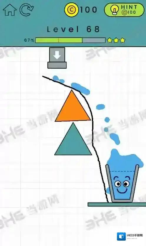 快乐玻璃杯68关怎么过 HappyGlass第68关三星通关攻略